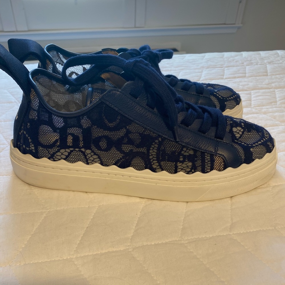 Chloe lace sneakers, lightly worn